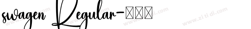 swagen Regular字体转换